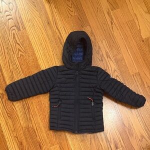Navy Hooded Puffer Jacket Joules 5Y